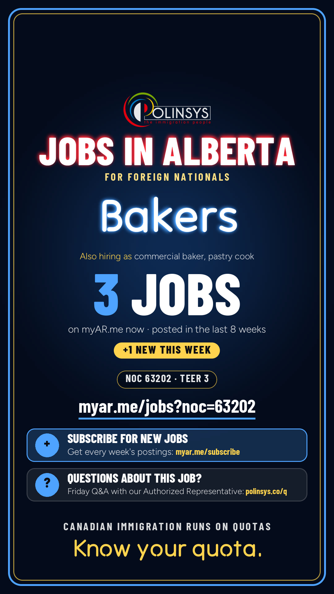 Job card: Bakers (NOC 63202) — 3 jobs on myAR.me