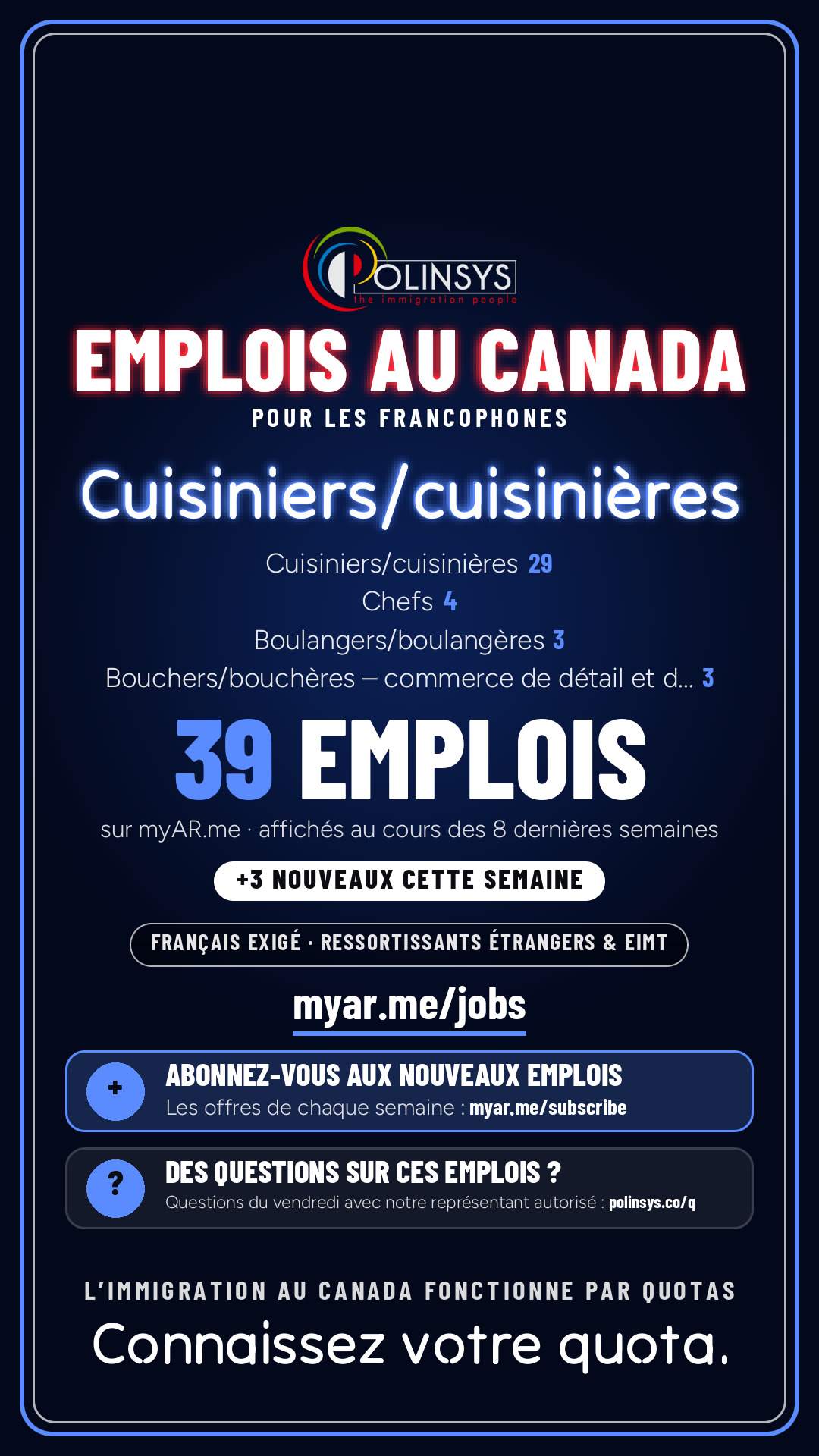 Job card: Cooks (French-speaking jobs) — 54 jobs on myAR.me
