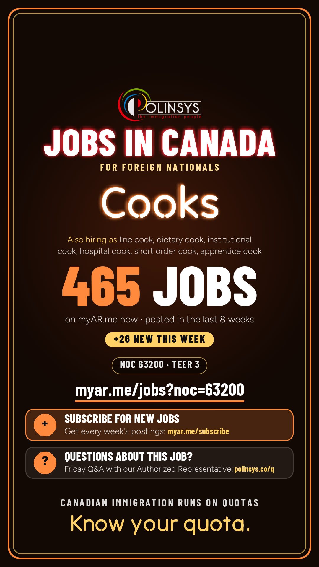 Cooks — NOC 63200