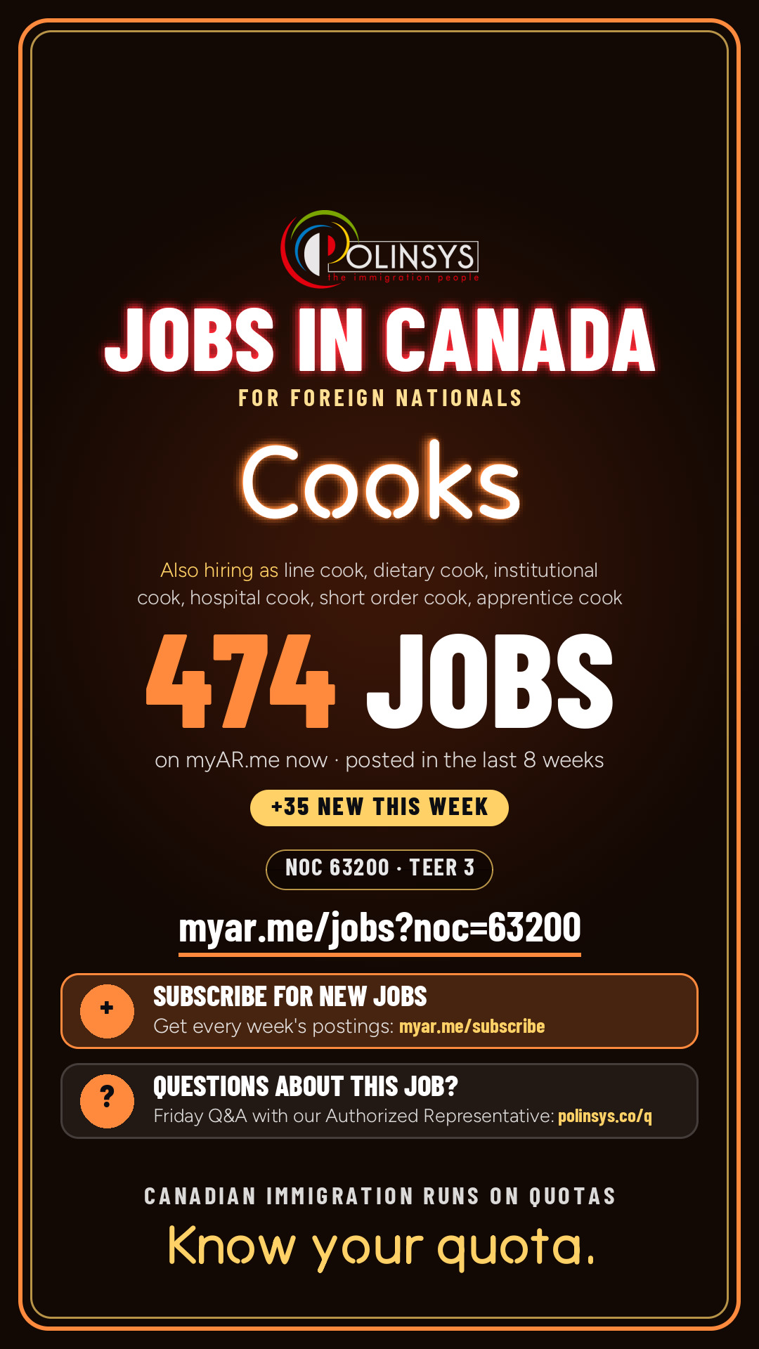 Cooks — NOC 63200