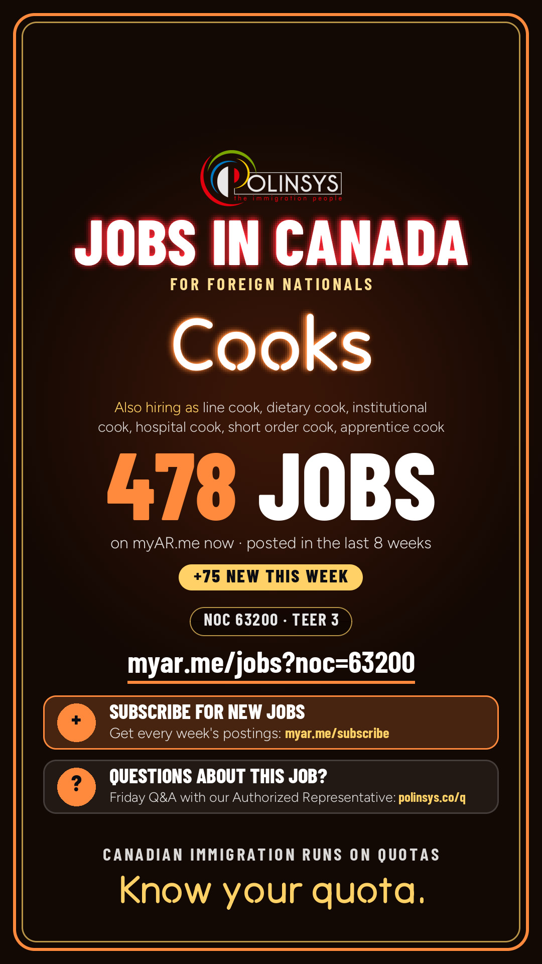 Cooks — NOC 63200