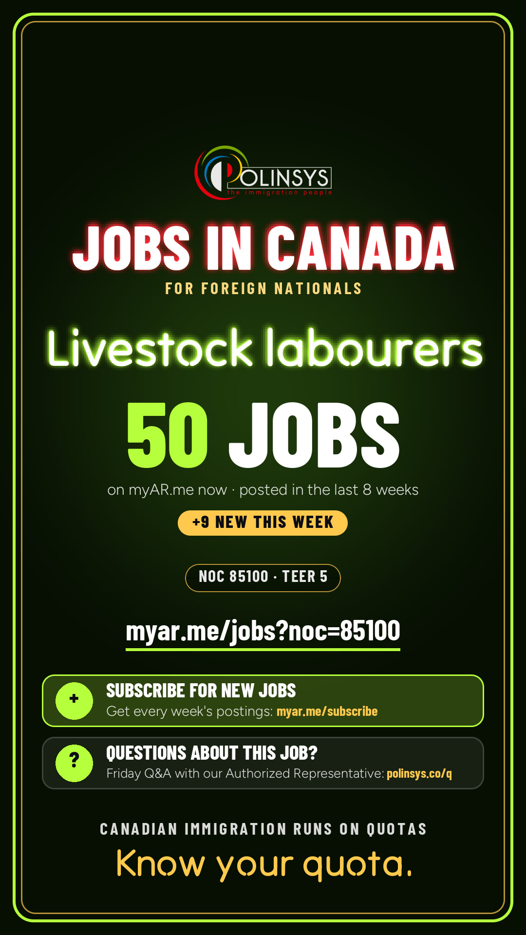 Livestock labourers — NOC 85100